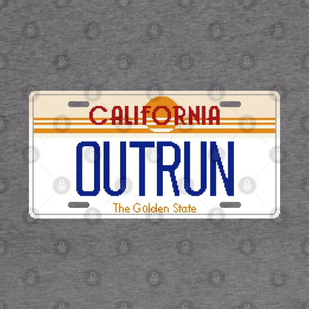 Outrun Plate 8-Bit by CCDesign